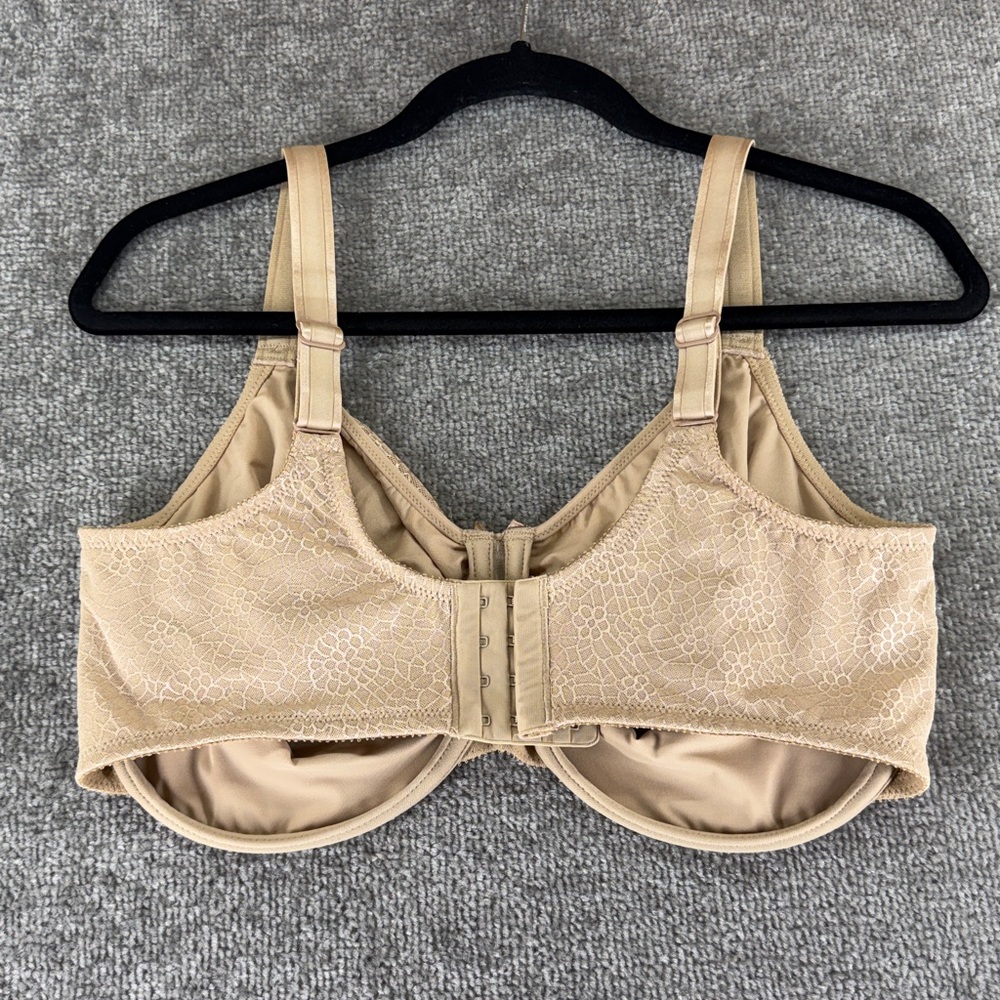 Chantelle Beige TanLace Bra 38H 38 H Underwire No Padding - Picture 9 of 10